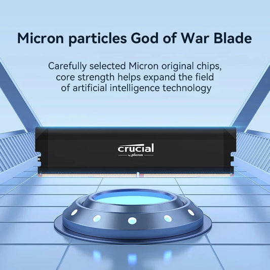 Crucial Pro DDR5 RAM 16GBx2 6400MHz 6000MHz Overclocking Desktop Gaming Memory Intel XMP 3.0 & AMD EXPO Compatible for PC Gamer