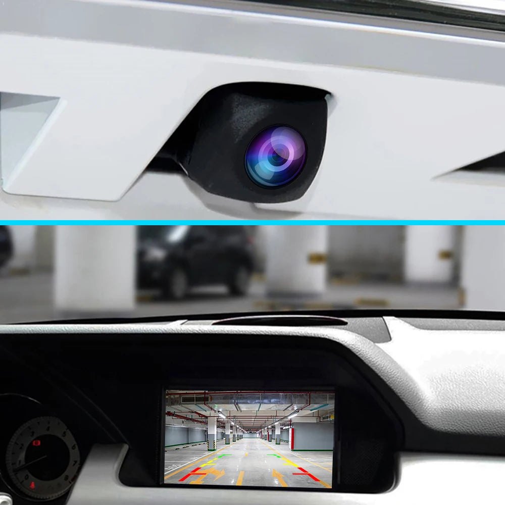 Podofo AHD Car Rear View Camera HD Reverse Parking Video Monitor Waterproof Backup Night Vision Lens 6M Cable for Car Radio Mp5