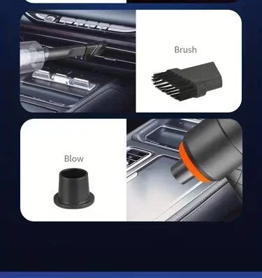 Car vacuum cleaner with suction and blowing function, portable, wireless charging, high-power, handheld vacuum cleaner for home