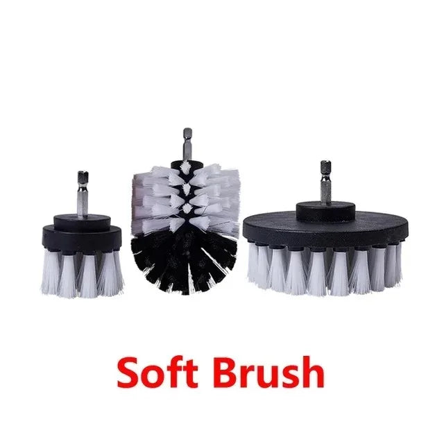 1 PC Electric Scrubber Brush Round Drill Brush Kit Corner Cleaning Brush Kit for Cordless Scrubber Grout Floor Tub Shower Tile