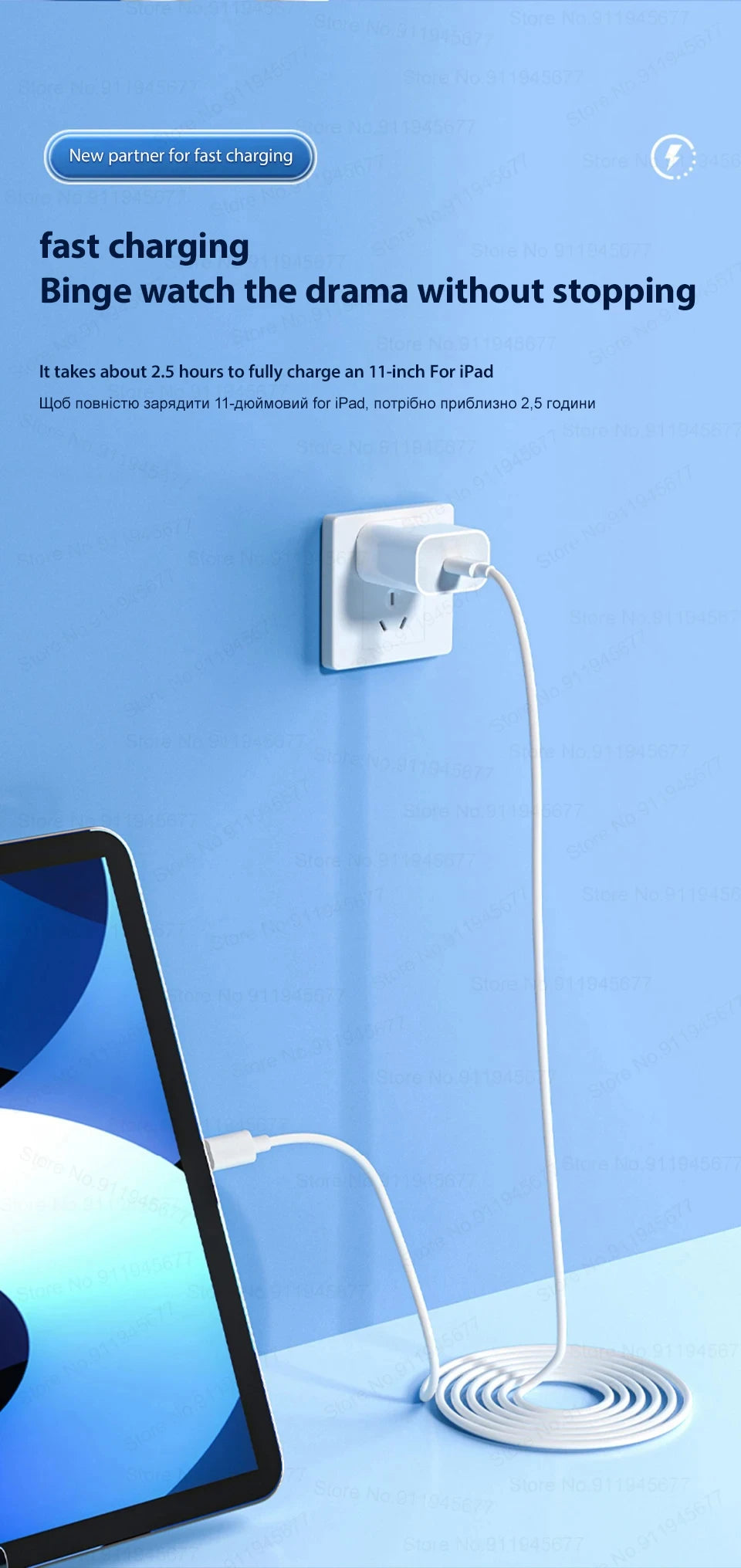 PD 30W USB A Cable For Apple iPhone 14 13 11 12 Pro Max XS XR X 7 8 Plus Fast Charging 2M USB C Data Cables Charger Accessories