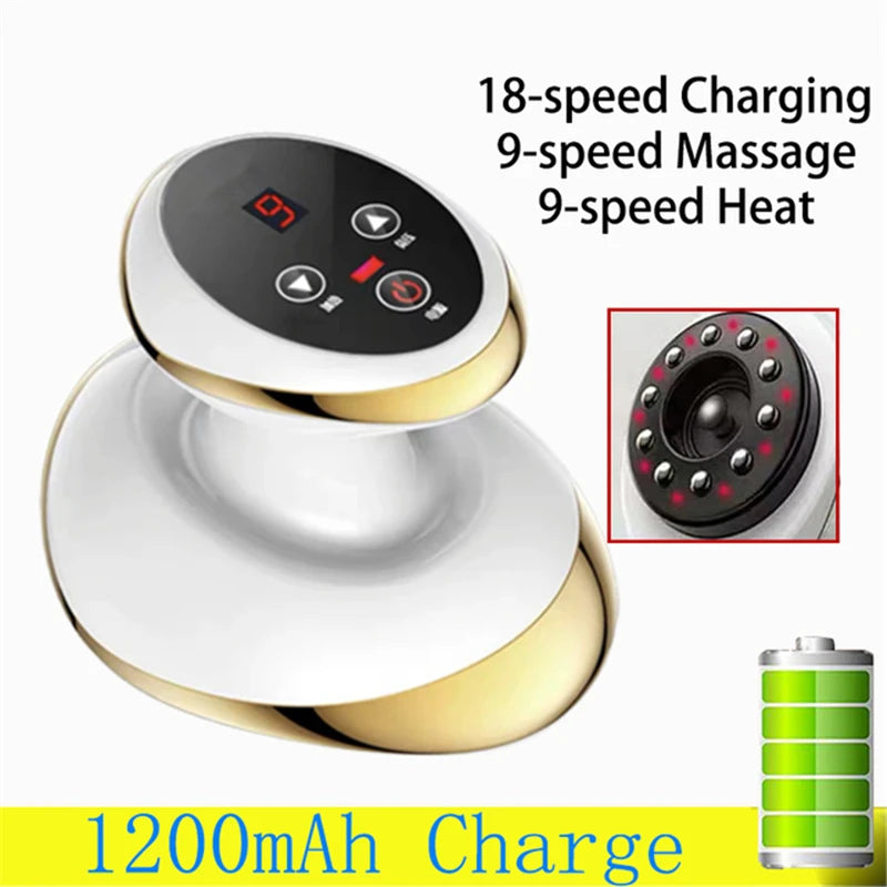 Electric Vacuum Cupping Massager Body Anti Cellulite Massage Machine Foot Massager Back Gua Sha IR Heating Fat Burner Slimming