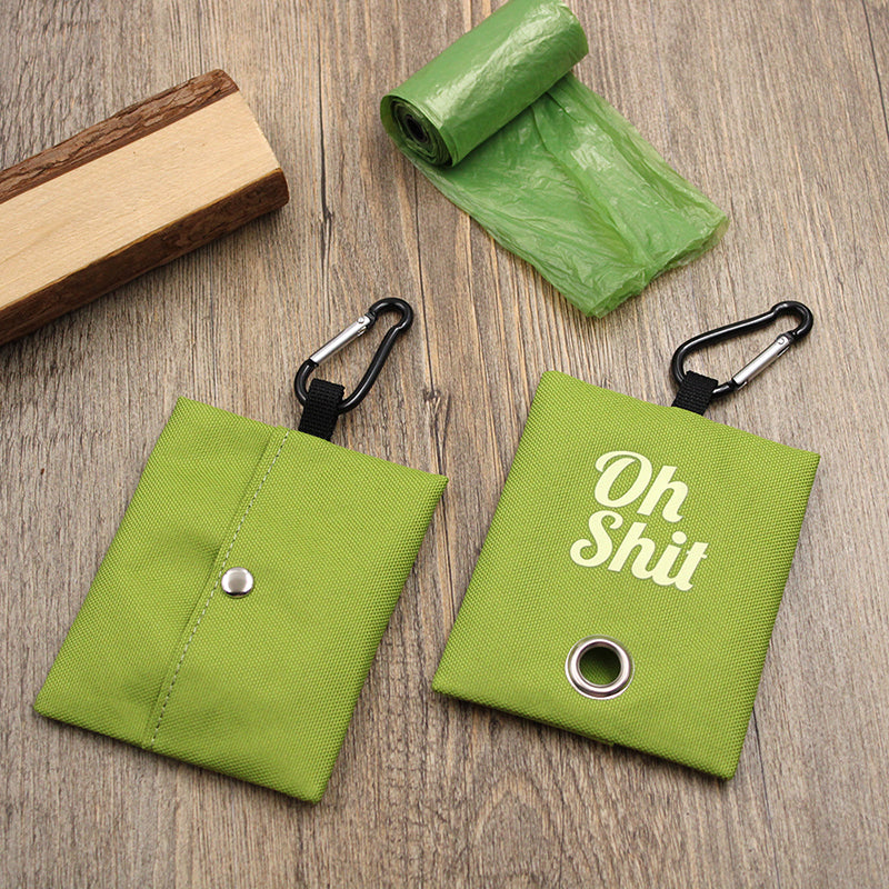 Pet Supplies Canvas Waste Bags Poop Bag Dispenser Portable Pet Poop Bag Holder Outdoor Puppy Kitten Litter Pickup Organizer