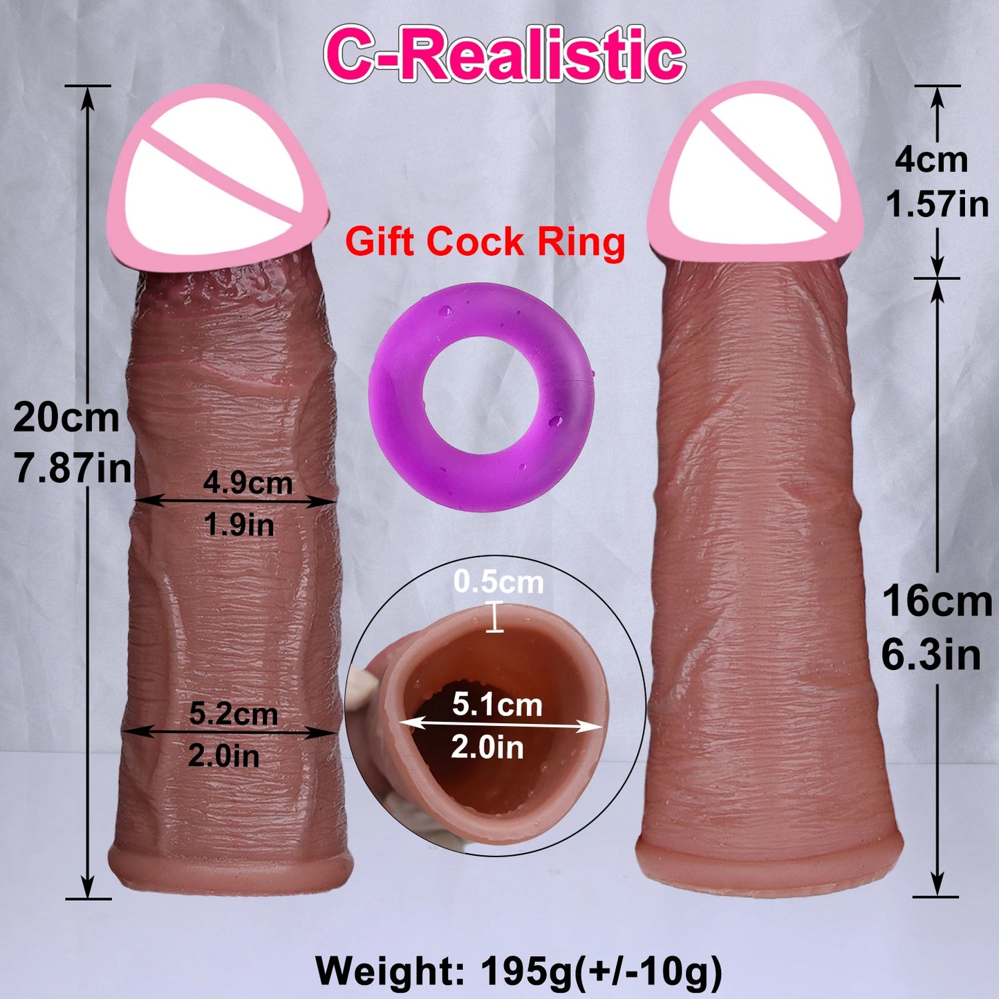 4 Styles Soft Realistic Enlarger Penis Sleeve Big Growth Real Silicone Dick Man Delayed Ejaculation Extend Cock Condom Sex Toy