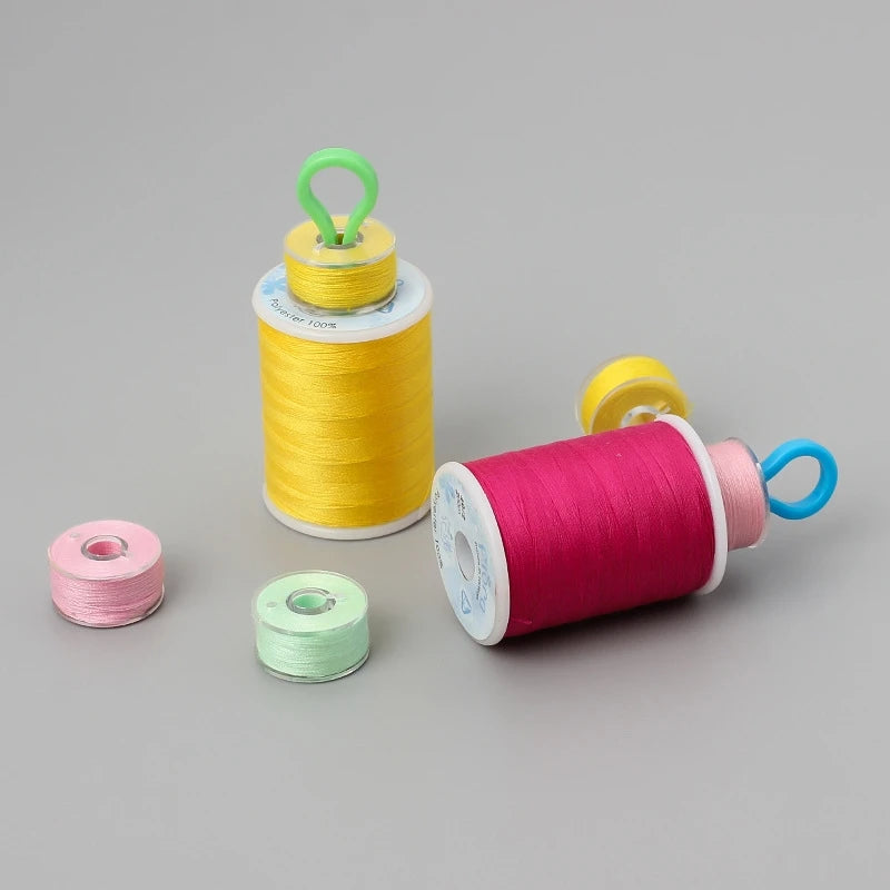 10/30/50Pcs Colorful Plastic Sewing Bobbin Clips Clamp Thread Clip Spool Storage Holder Bobbins Organizer DIY Sewing Accessories