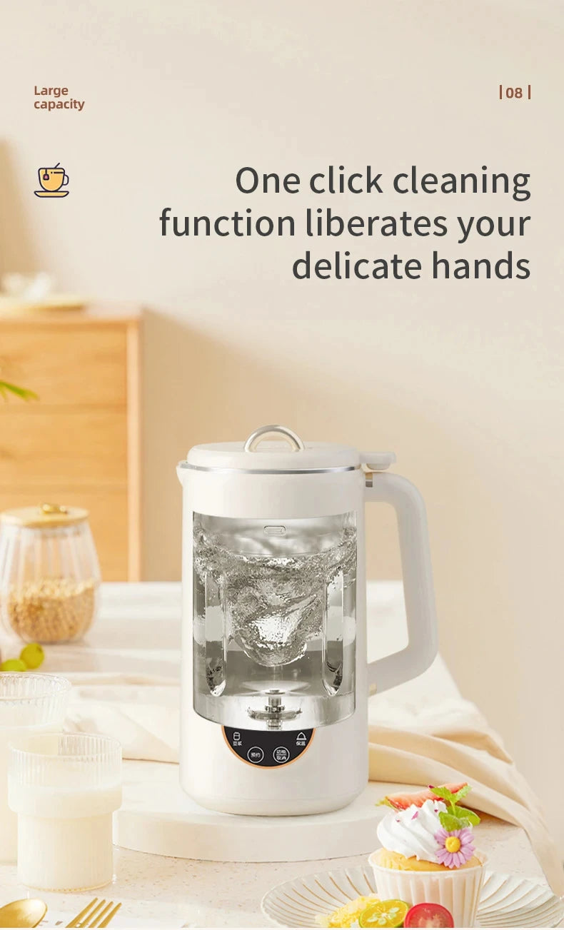 110V/220V Soya Milk Machine Electric Wall Breaking Machine Soybean Milk Maker Fresh Juice Blender Nut Milk Maker Food Blender