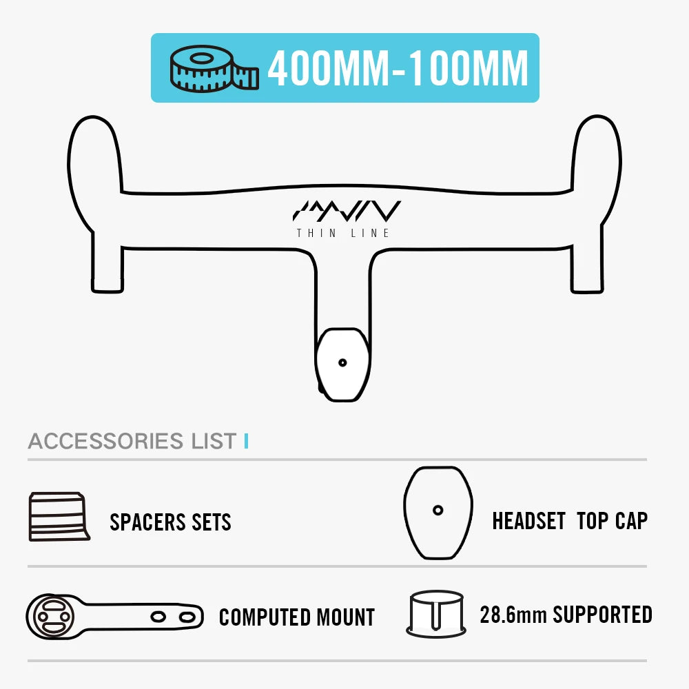 LEXON Full Carbon Road Integrated Handlebar Ultralight Road Bike Handlebar T1000 Racing Bent Bar, Bicycle Accessories 28.6mm