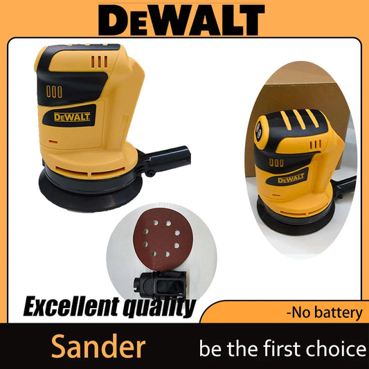 Dewalt 125mm Brushless Motor Cordless Orbital Sander Grinder Wood Metal Waxing Polishing Grinding Machine for Dewalt 20V Battery
