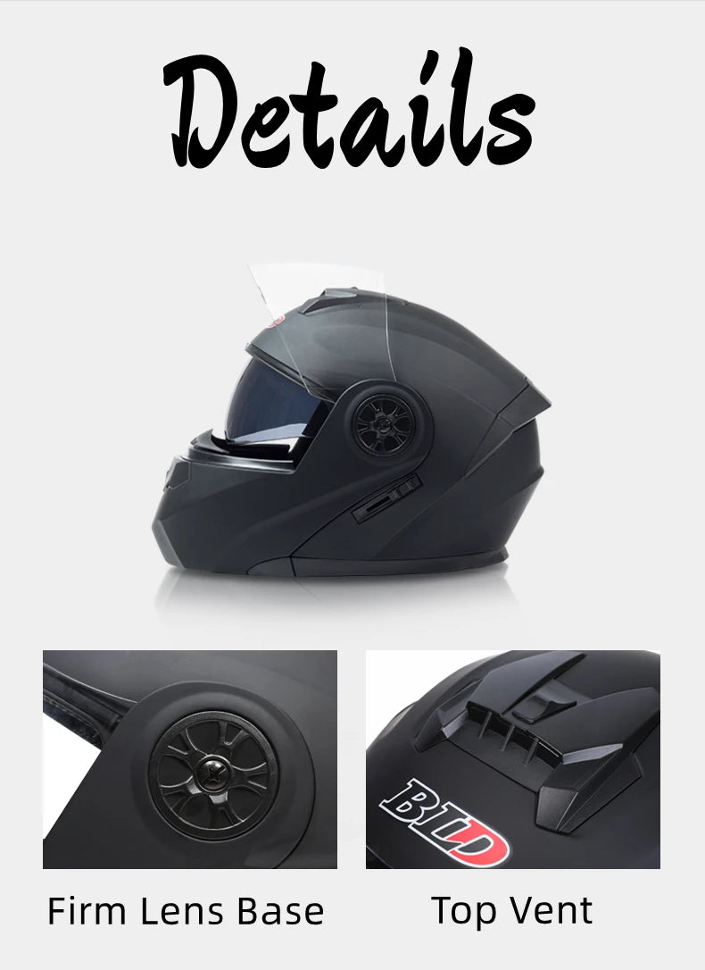 Personalised Dual Lens Flip Up Helmets Motocross Racing Modular Cascos Para Moto Men Women Fashion Full Face Motorcycle Helmet