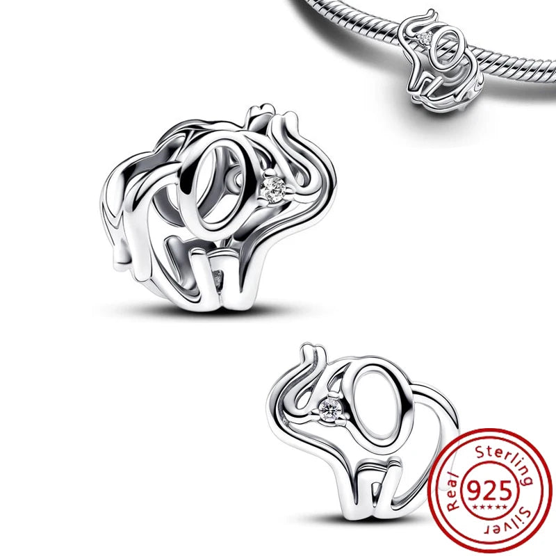 Original 100% 925 Silver Hanging Sloth Climbing Frog Colour Heart School Bead Charms Fit Pantaro Bracelet DIY Jewelry Women Gift