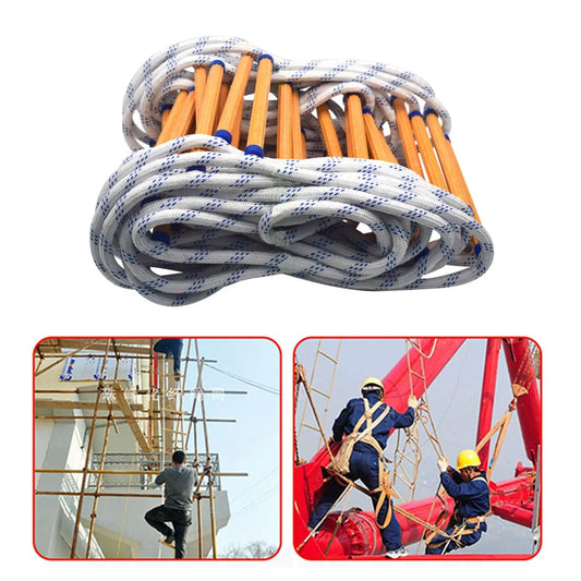 3M Rope Ladder Evacuation Ladder Insulated Ladder Rescue Ladder Rock Climbing Anti-Skid Engineering Emergency Evacuation