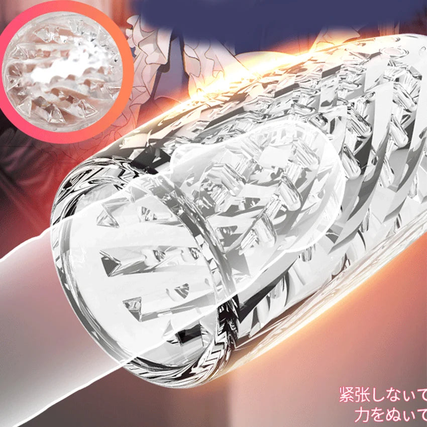 Male Masturbator Egg Erotic Toy for Adultl Silicone Penis Exercise Masturbation Cup Sex Toys for Men Protable Blowjob Sex Shop