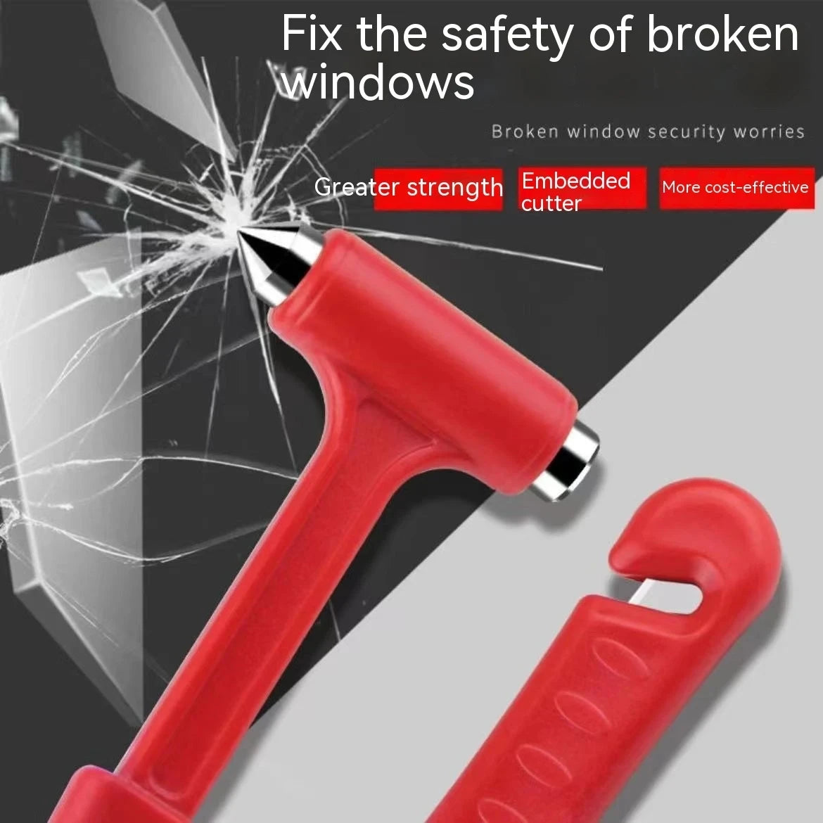 Car Buses Trucks Safety Hammer Multifunctional Seat Belt Cutter Window Breaking Hammer Portable Emergency Rescue Escape Tool