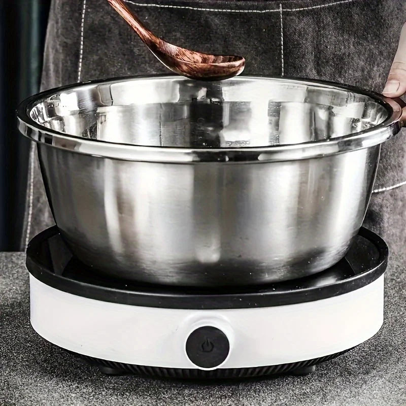 3-Piece Stainless Steel Multifunctional Strainer, and Mixing Bowl for Washing and Slicing Fruits, Vegetables