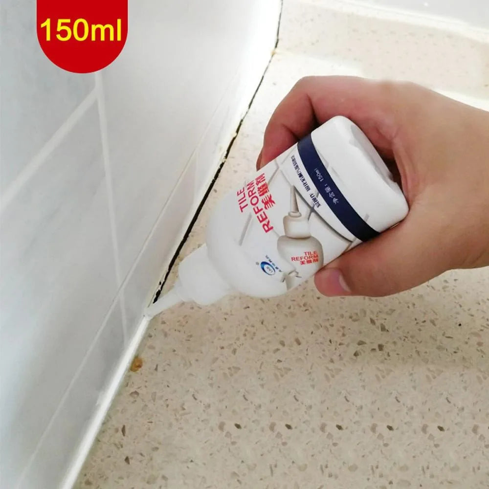 1Pc 150ML Waterproof Tile Gap Repair Filler,Home Waterproof Tile Gap Refill Agent Grout Tiling Tile Reviver Repair for Living