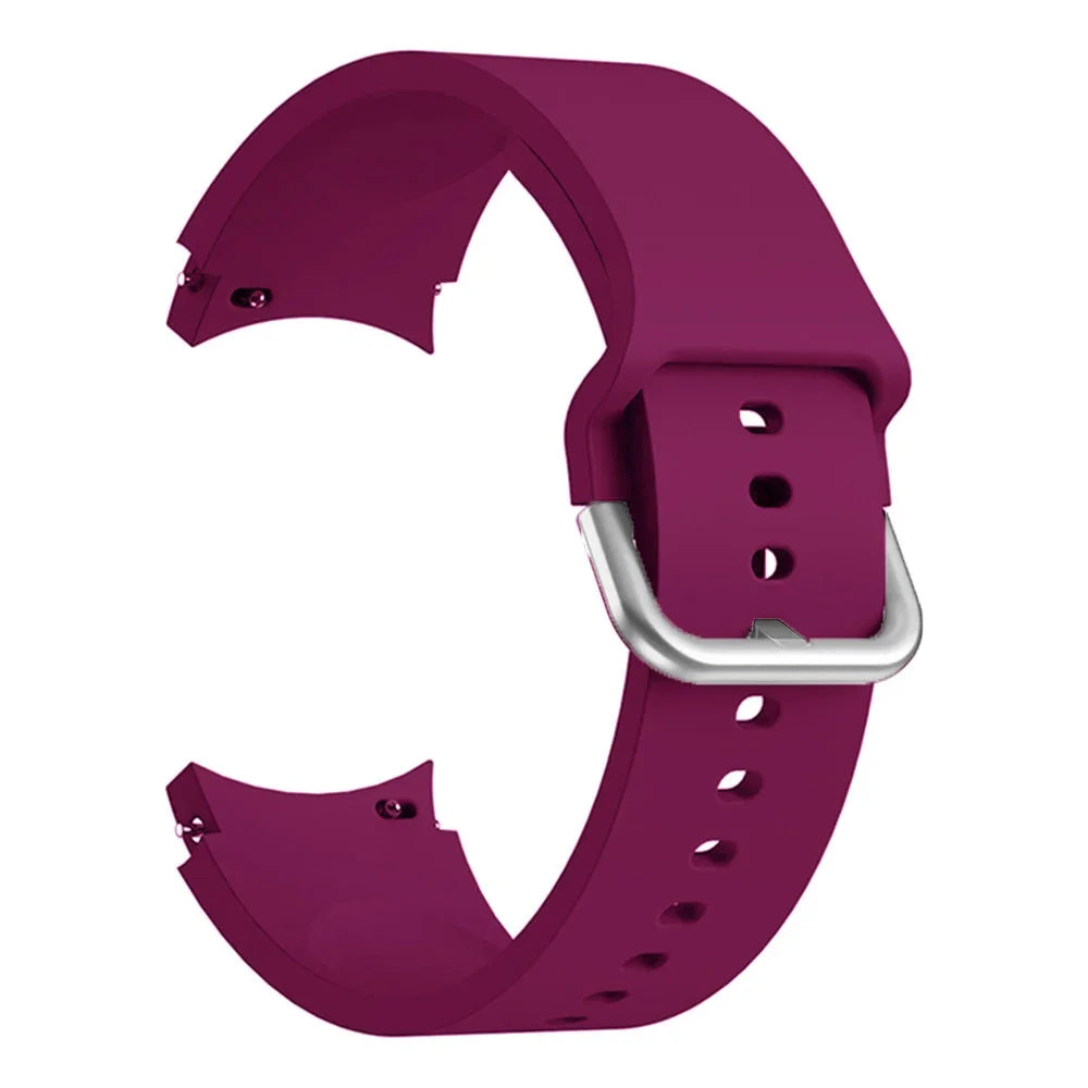 Original Silicone Band for Samsung Galaxy Watch 7 6 5 4 40mm/44mm 5Pro No Gap Bracelet Galaxy Watch 6/4 Classic 46mm 47mm Strap