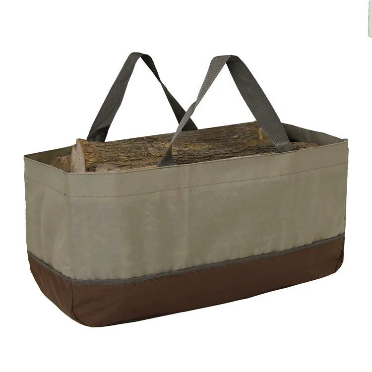 Outdoor Waterproof Firewood Storage Bag – Durable Oxford Organizer for Logs, Charcoal & Transport
