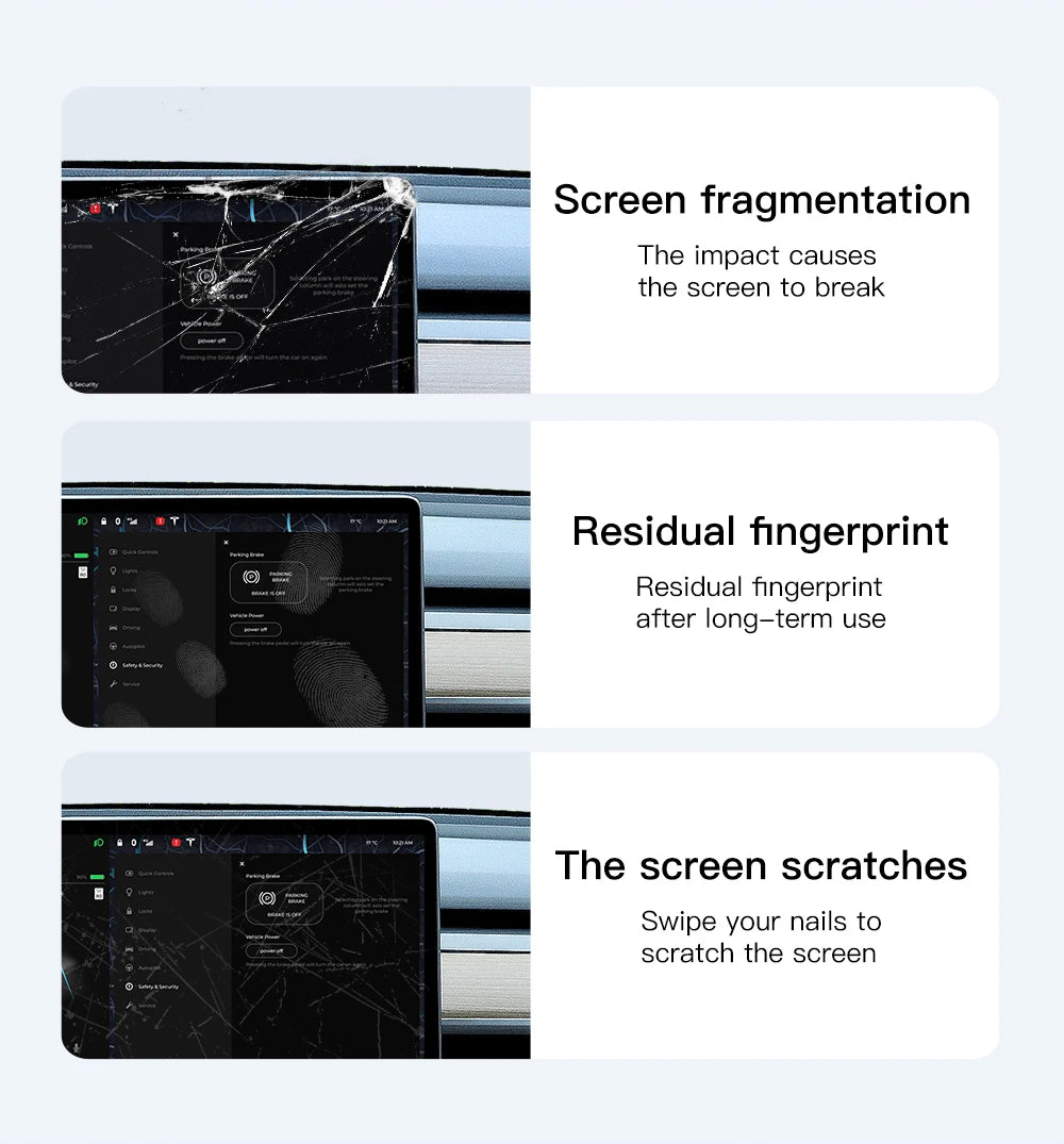 YZ Tempered Glass Screen Protector For Tesla Model 3 Y X 2023 2022 2021 Center Control Accessorie Tesla HD Film Protection