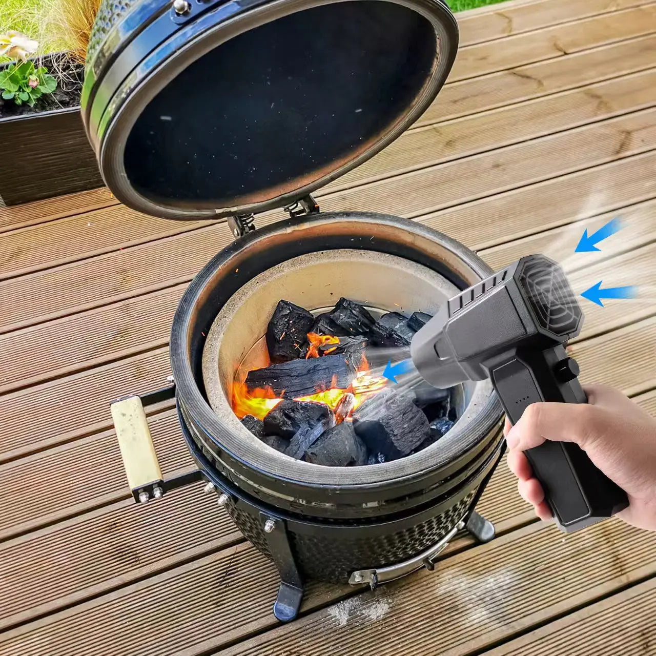 130000-50000PM Air Blower Turbo Jet Fan Electric Power Display Handheld Mini Dust Cleaner High Speed Duster Gun Cleaning Tool
