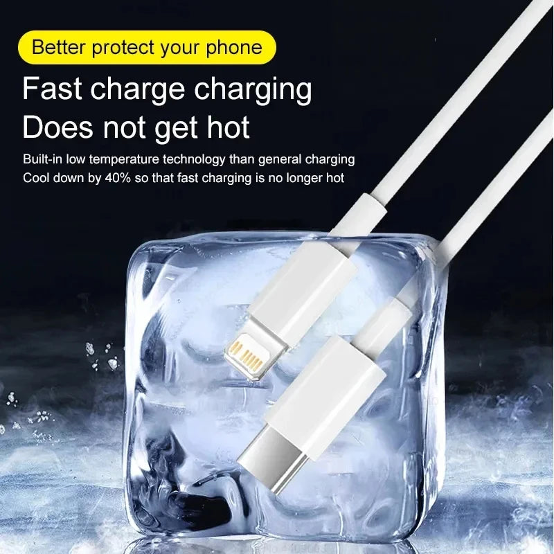 1-5pcs 30W Fast Charging Cable For Apple iPhone 13 12 11 14 Pro Max Mini USB C Cable For X XR XS MAX 7 8 14 Plus 6 Accessories