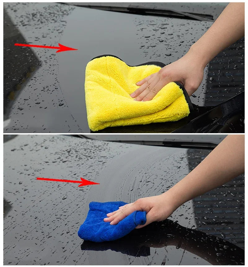 1Pc 30x30/40/60cm Car Wash Microfiber Towel Car Cleaning Drying Cloth Car Care Cloth Microfiber Towel Car Microfiber Cloth
