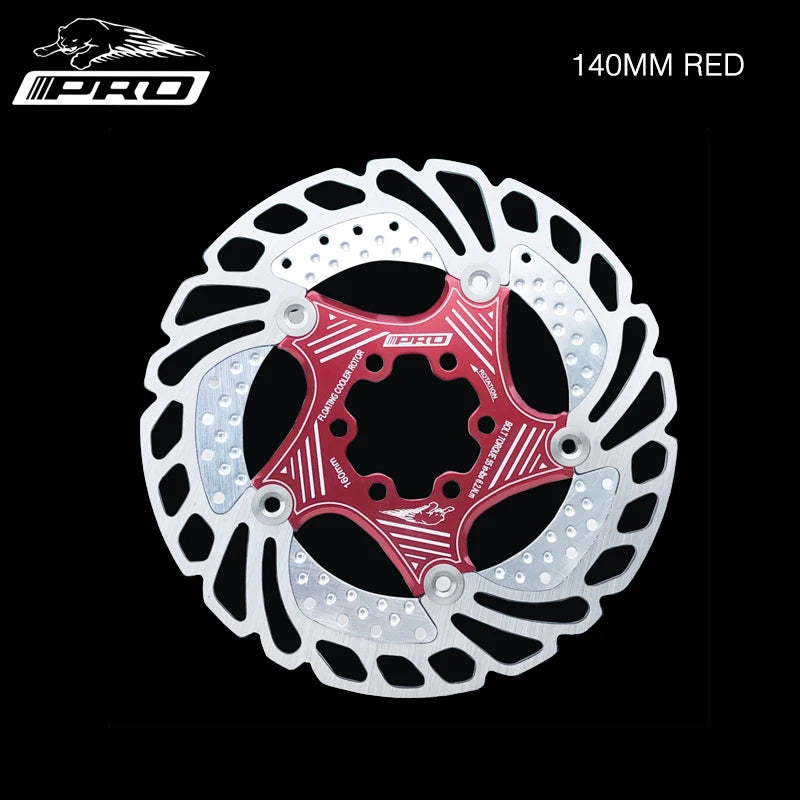 IIIPRO MTB Cooling Disc Brake Heat Dissipation 6 Inch 140/160/180/203mm Rotor Down Hill Floating Bicycle Brake Rotor