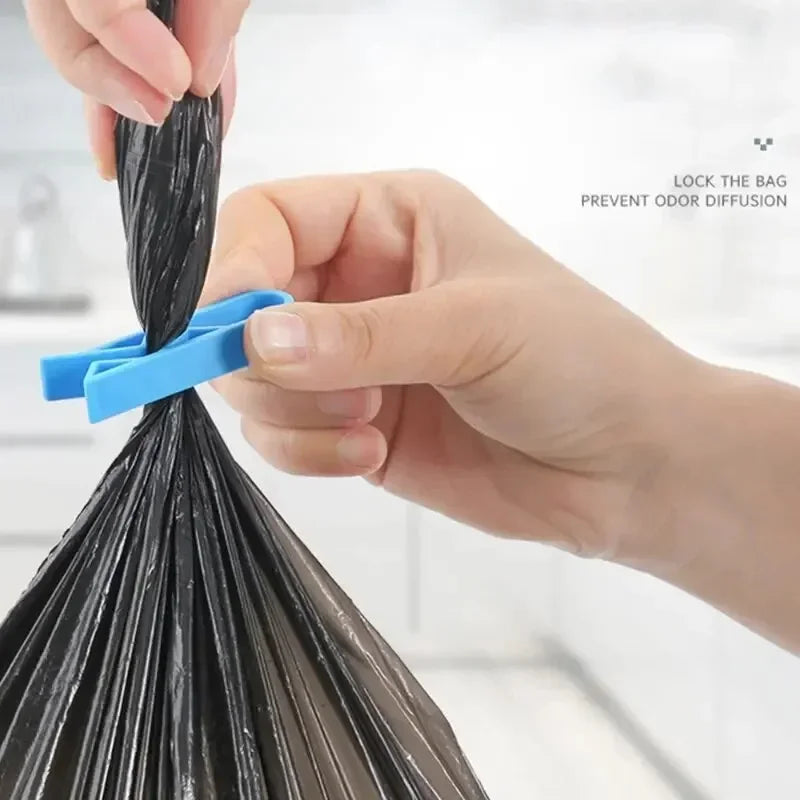 10Pcs Waste Basket Can Fixation Clip Kitchen Bathroom Organizer Household Storage Clamp Clip Garbage Bin Clip Sealing Tools New