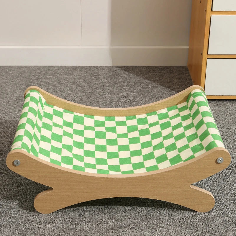 Pet Summer Rocking Chairs Beds Cats Dogs Adjustable and Detachable Solid Wood Comfortable Hammocks Hanging Baskets Pet Furniture