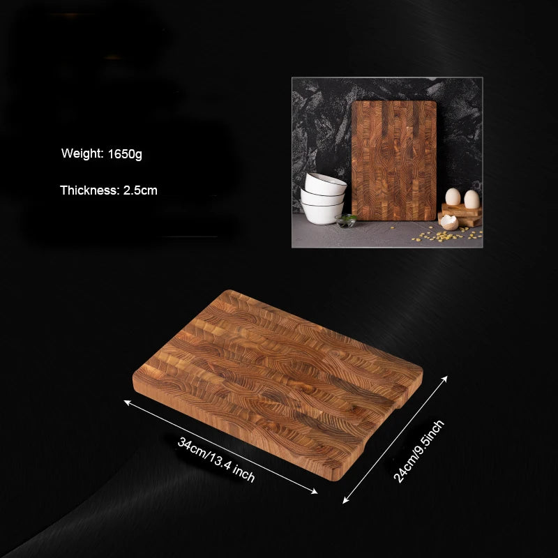 Large Size,High Quality Teak Wood Cutting Board:16.5*11.8 Inch/13.3*9.5 Inch,1 Inch Thick,Suitable For Christmas,Halloween
