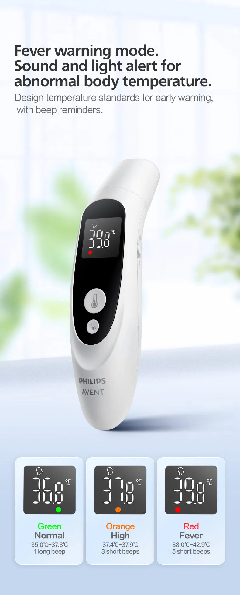 PHILIPS AVENT ear thermometer forehead thermometer two-in-one  Electronic thermometer Infant/Adult Temperature Measurement