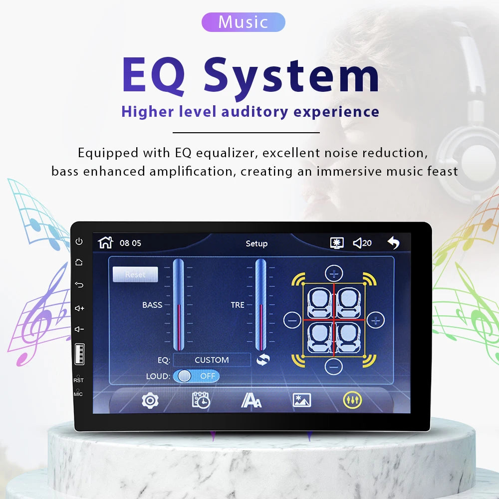 Podofo 1 din Car Radio HD Autoradio Multimedia Player Touch Screen Car Stereo MP5 FM Bluetooth USB Camera Car 1 Din Player