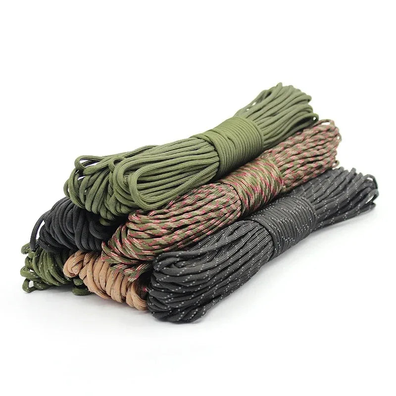 550 Paracord 5 15 30 M Dia.4mm 7-Cores Cord Parachute Rope Camping Accessories Outdoor Lanyard For Hiking Survival