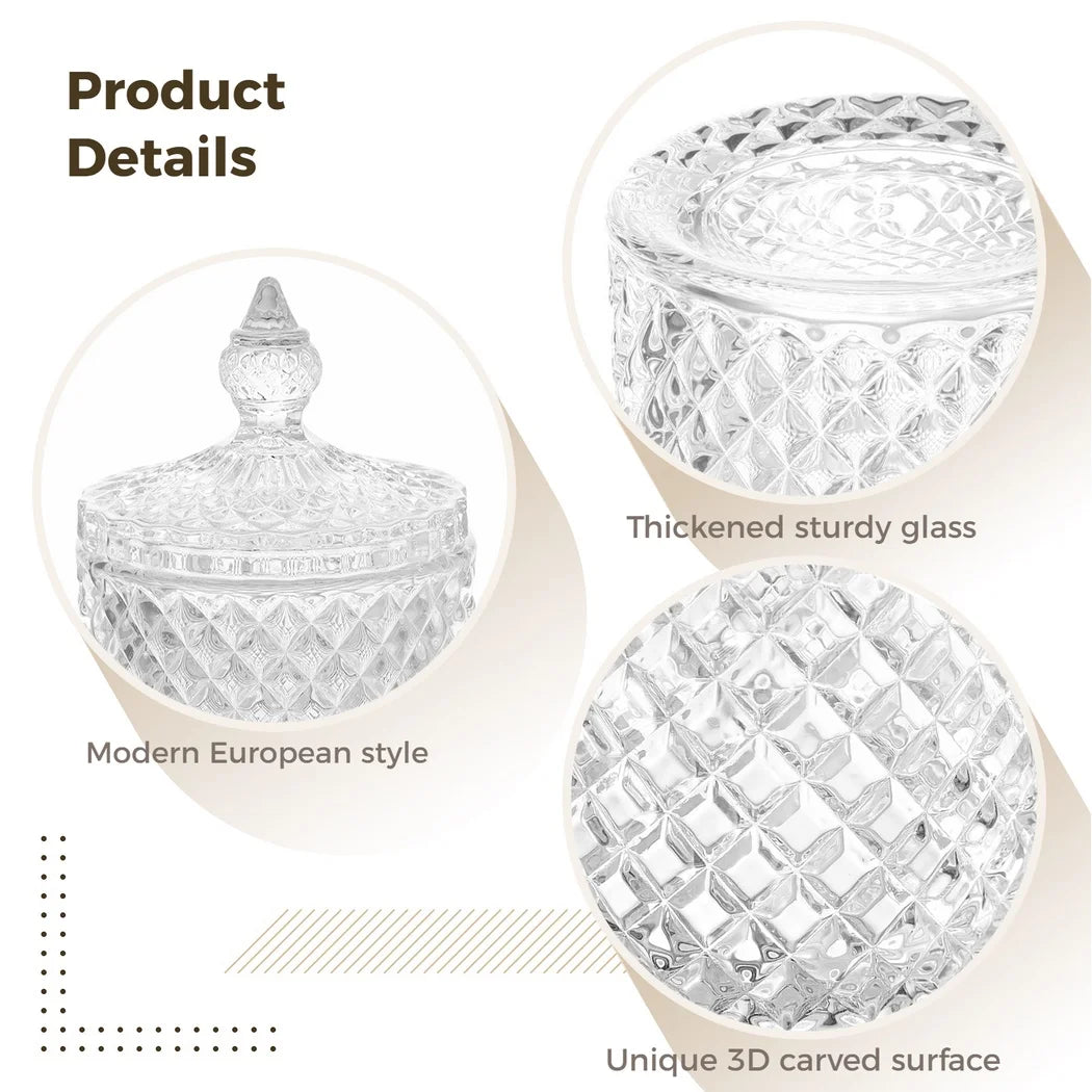 Crystal Candy Jar 10.5x17cm