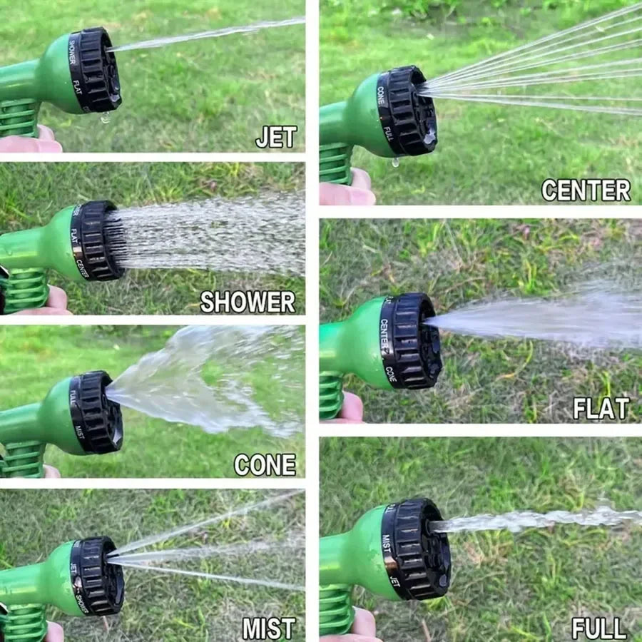 Water Gun, 7Water Spraying Functions, Home Expandable Magic Hose, High-Pressure Car Wash, Garden Watering Hose