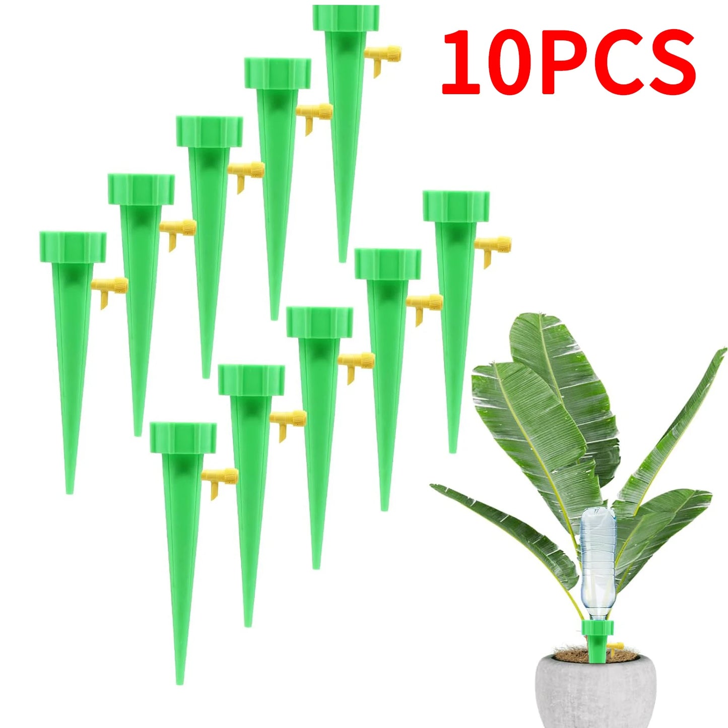 10Pcs/5pcs Self-Watering Kits Automatic Waterers Drip Irrigation Indoor Plant Watering Device Plant Garden Gadgets Creative