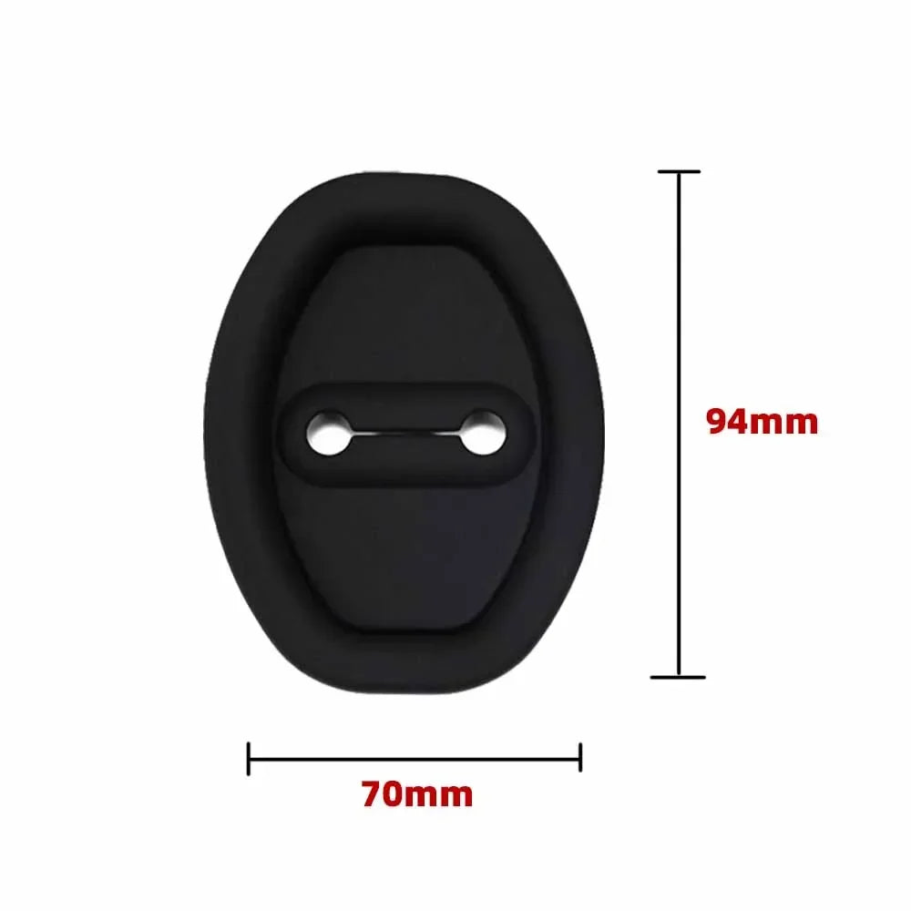 Car Door Shock Absorber Flexible Door Lock Protector Silicone Cover Car Doors Lock Buckle Mute Protective Cushion Accessories