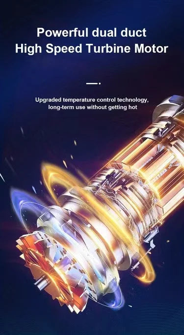 Car vacuum cleaner with suction and blowing function, portable, wireless charging, high-power, handheld vacuum cleaner for home