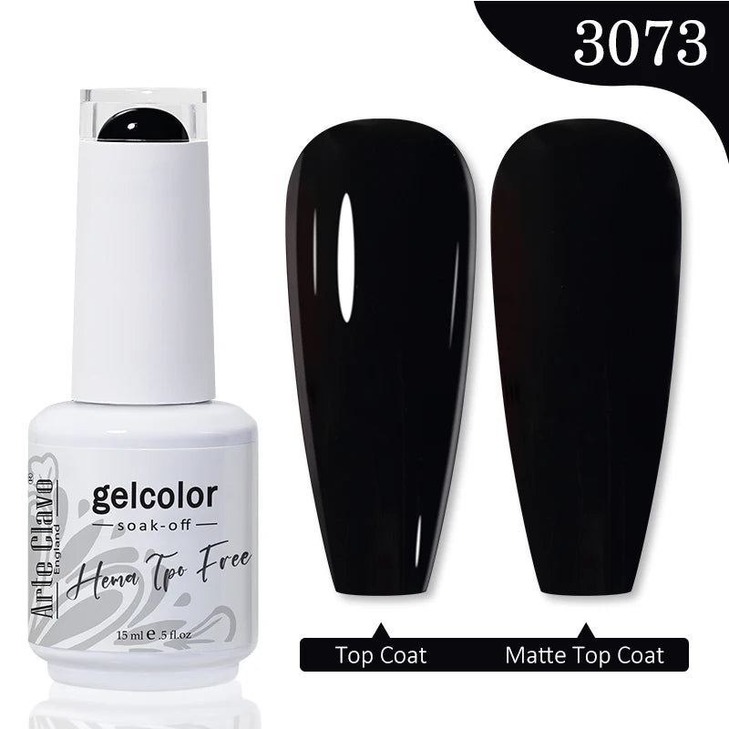 Arte Clavo HEMA TPO FREE Gel Nail Polish Jelly 15ml LED Nail Gel Hybrid Varnish Matt Top Base Coat Nail Art Gellak Primer