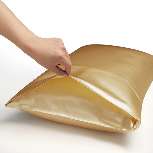 Pillowcase Silk Silky Satin Hair Beauty Soft Anti Frizz Comfortable Pillow Cover Home Decor Bedroom Standard Queen 1PC Durable