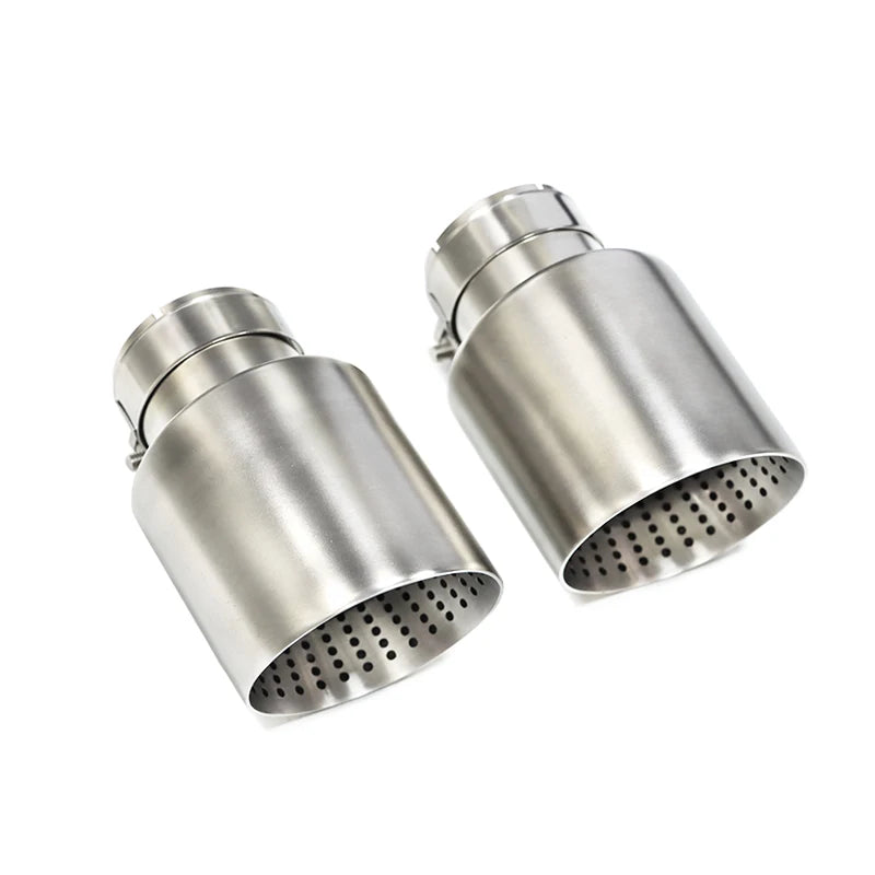1 Pcs Matte Stainless Steel Car Exhaust Tip System Pipe Universal Exhaust Tip For VW GTI MK7 Golf7 Nozzle 60MM 63mm Muffler Tip