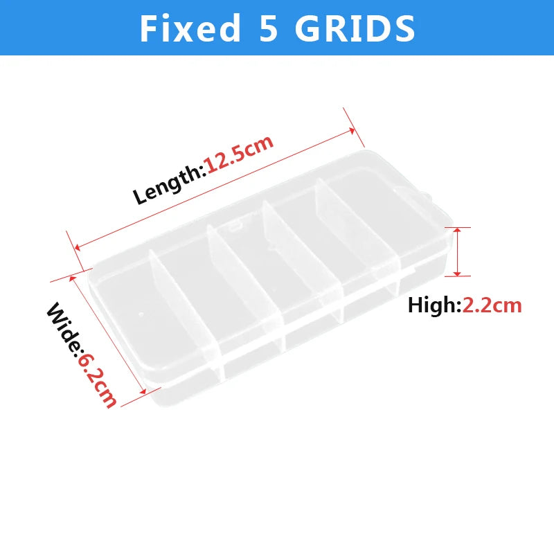 2-24 Grids Screw Organizer Container Box Plastic Transparent Compartment Adjustable Storage Box For Jewelry Button Hardware Tool