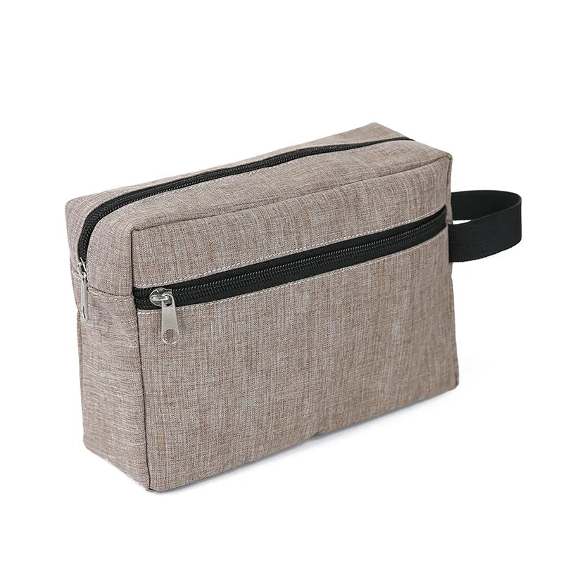Multifunctional Simple Waterproof Oxford Cloth Cosmetics Bag Thickeneded Double-layer Cosmetic Bag Large Capacity Portable St...