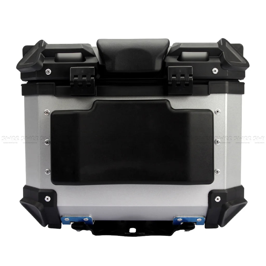 Motorcycle Helmet Box Trunk Small Backrest PU Backrest Cushion Self Skinned Foam Rear Tool Cases Shock Absorber