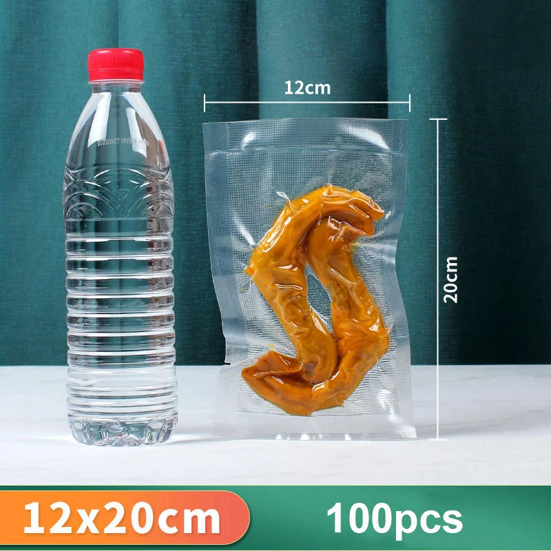Vacuum Packaging Bags for Food 100pcs Food Storage Vacuum Bags for Vacuum Sealer Machine Food Fresh Long Keeping Empty Bags