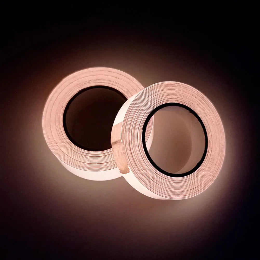 1/2/3pcs Waterproof Luminous Tapes Self Adhesive Warning Tapes Night Vision Glow in Dark Safety Home Garden Decoration