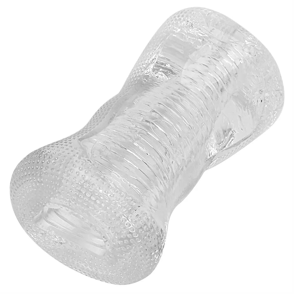 13cm Male Masturbator Transparent Jelly Artificial Vaginal Real Pussy for Men Penis Exerciser Cock Enlarger Suck Sex Toys Erotic