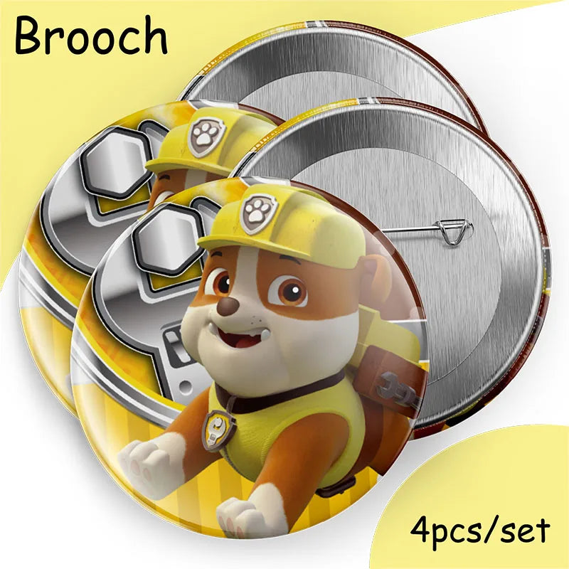 New Paw Patrol Birthday Decoration Dogs Rubble Disposable Tableware Cup Plate Tablecloth Baby Shower Kids Girl Boy Party Supplie
