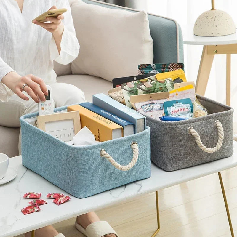 Sundries Storage Basket Cabinet Storage Box Laundry Basket for Toys Clothes Socks Book Organizer Multi-functional Storage Tool