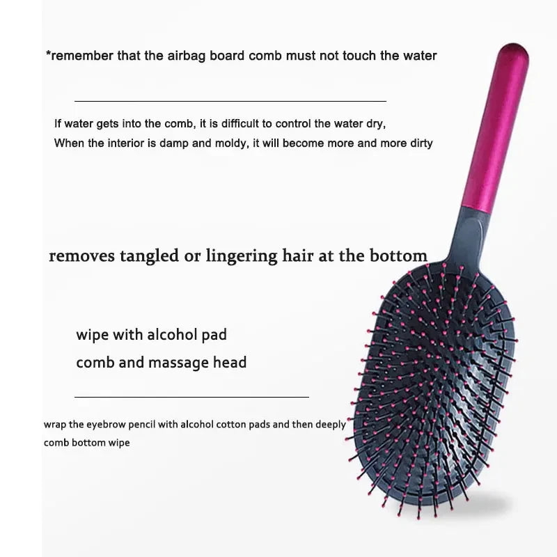 New For Airbag Comb+Wide Tooth Comb+Cylinder Comb Massage Airbag Hairbrush Hairdressing Curly Styling Set Kit
