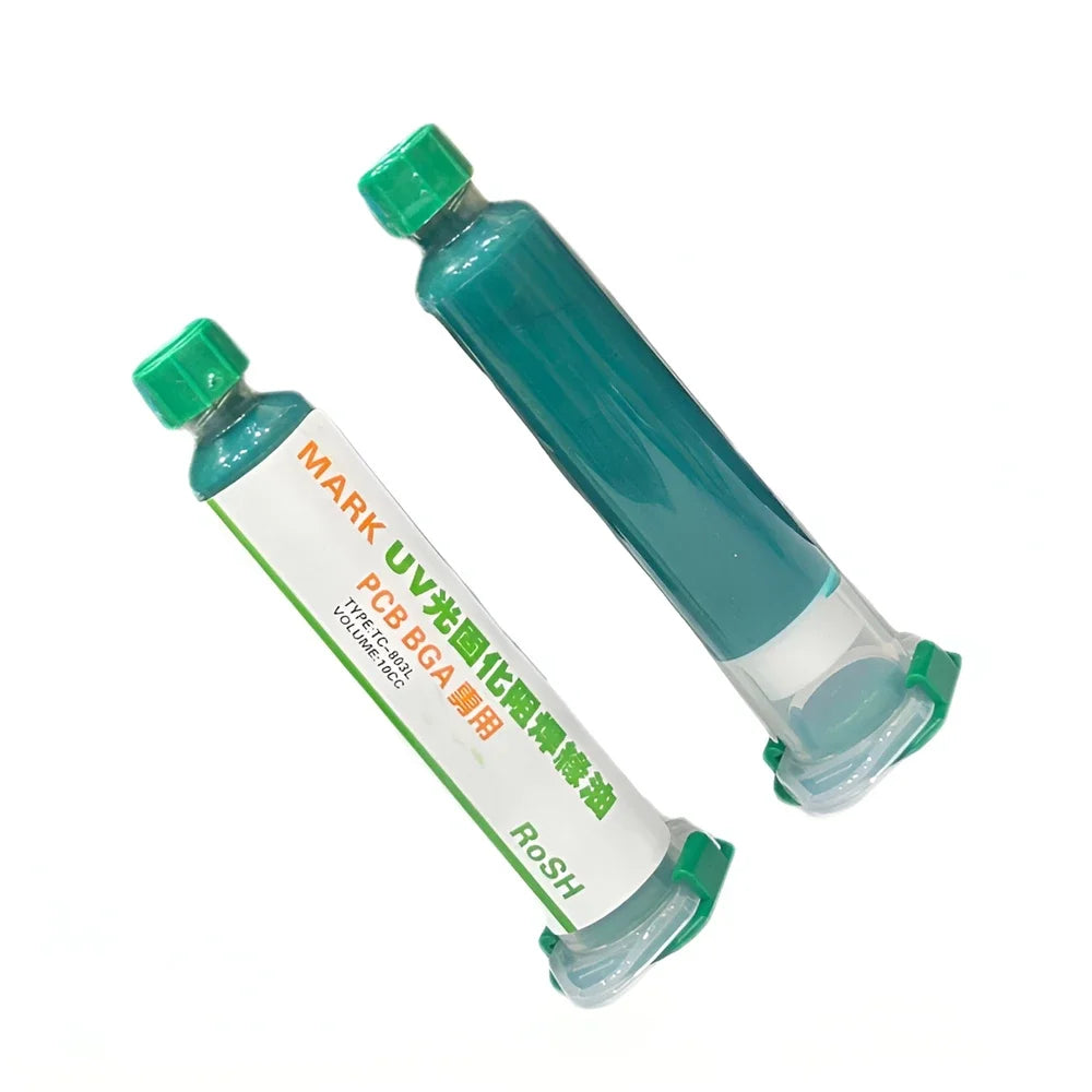 1-5pcs 10CC UV Curing Solder Mask Ink Resistance Paste Green Oil for PCB BGA Circuit Board Protect Paint Electronic Repair Tools